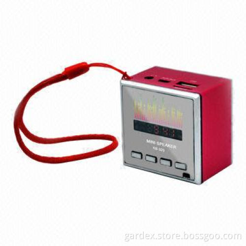 Logitech Speaker, FM Radio, USB/TF Card Slot, Aux-in Jack, Earphone Jack, 5V DC Voltage